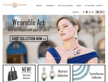 Tablet Screenshot of cristinasabatini.com
